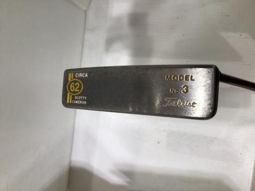 タイトリスト SCOTTY CAMERON CIRCA 62 No.3 35インチ パター PT スチール フレックスその他 メンズ 男性用 右利き 右用 Cランク ゴルフクラブ
