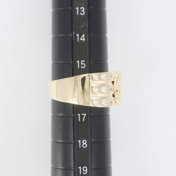 14K YG リング 指輪 16号 ジルコニア 総重量約6.6g - メルカリ