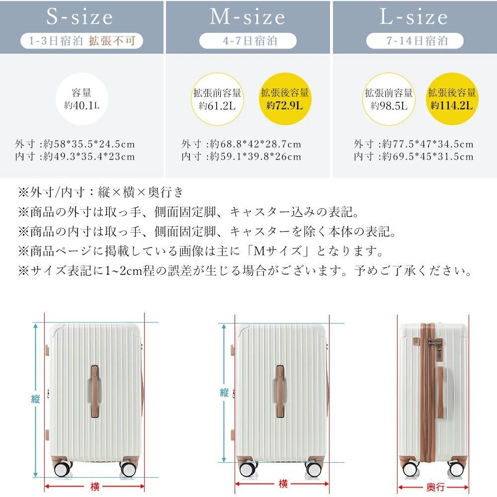 スーツケース新品未使用 Sサイズ 軽量 キャリーケース ストッパー付き