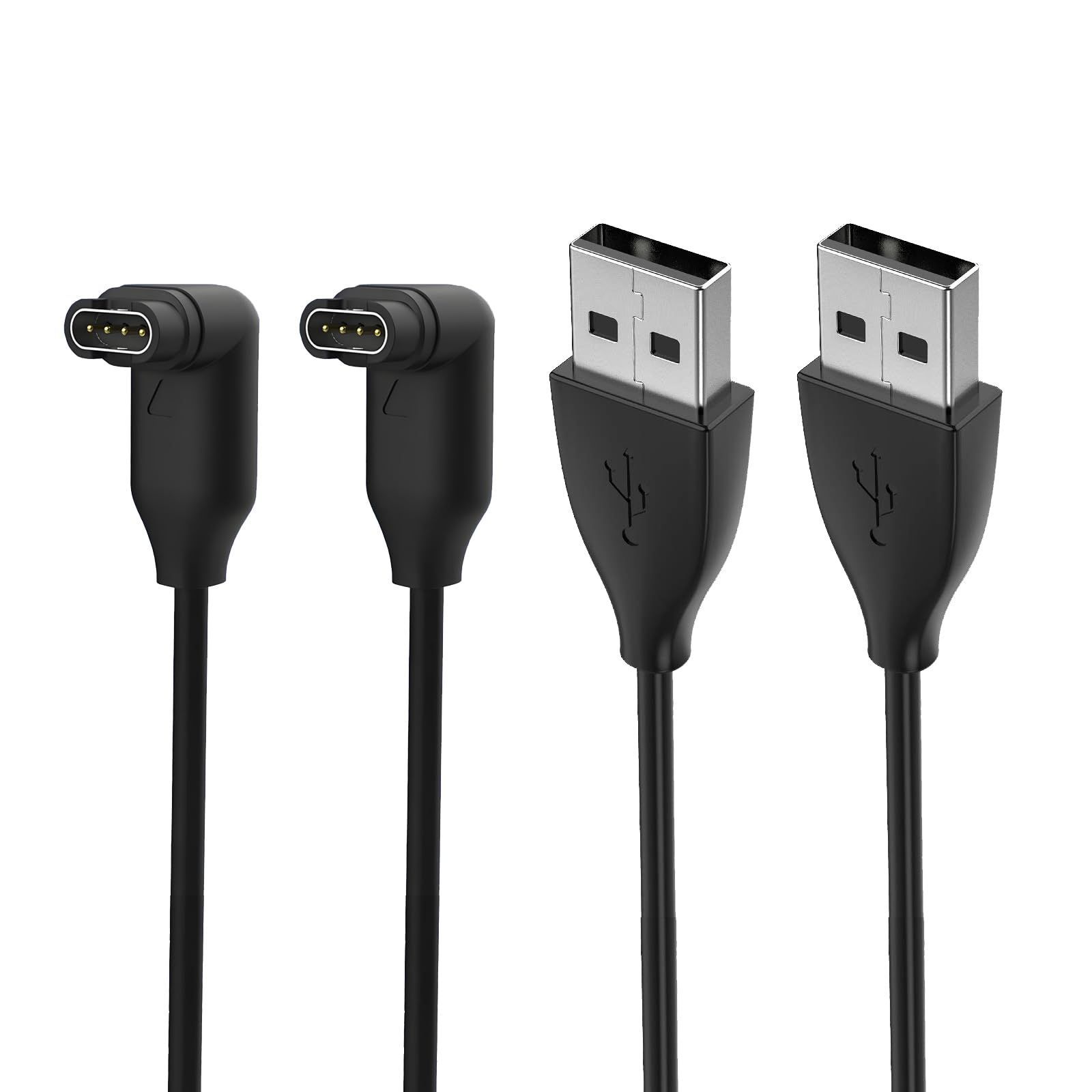 ガーミン充電ケーブル L字型 2本 1m GARMINスマートウォッチ充電器 