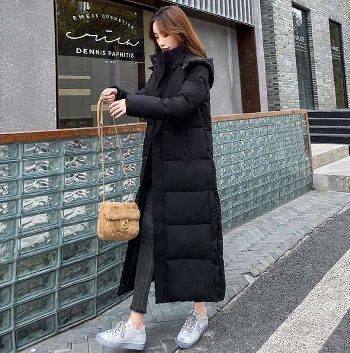 極美品⭐️ フィローザ ツイード 中綿 ダウンジャケット ロング 大きめ 高級 中綿コート レディース ダウンコート ロング丈 フード付き