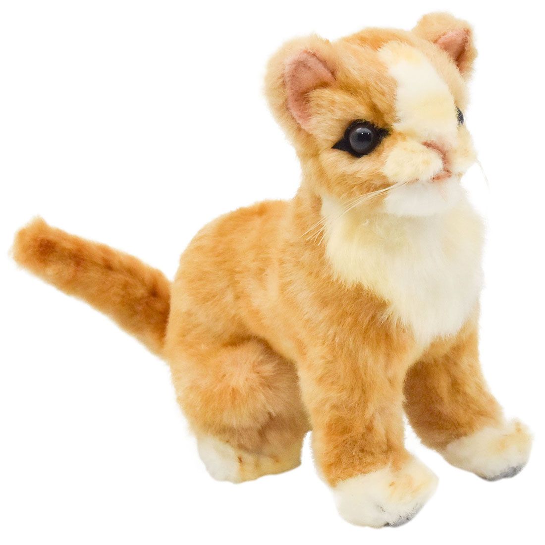 HANSA 6489 ネコ(コ)　ベージュ16 全長：16cm KITTEN BE  BH6489  ぬいぐるみ ハンサ 子猫 動物 犬 猫 鳥 うさぎ ペンギン アニマル 置物 人形 フィギュア 大きい 実物大 大型
