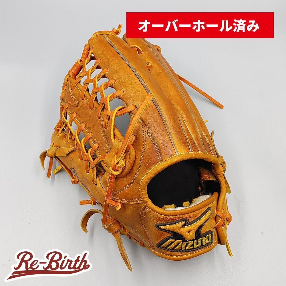 オーバーホール済み 高校野球対応 ミズノ 硬式グローブ | 外野手用 型付け済み mizuno グラブ KA394