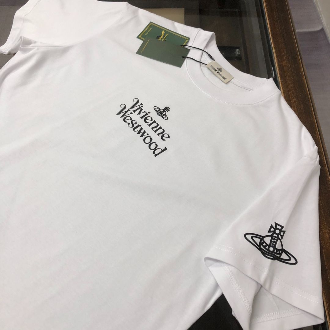 Vivienne Westwood ホワイト Tシャツ Vivienne Westwood Orb Embroidery Printed T Shirt White S
