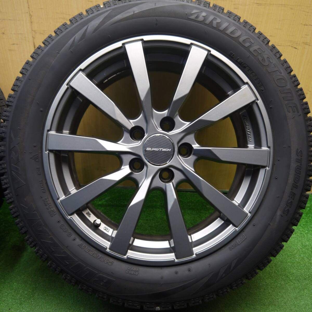 ブリヂストン スタッドレス 17インチ euro tech キレイ☆ワーゲン 等 EUROTECH 215/55R17 スタッドレス