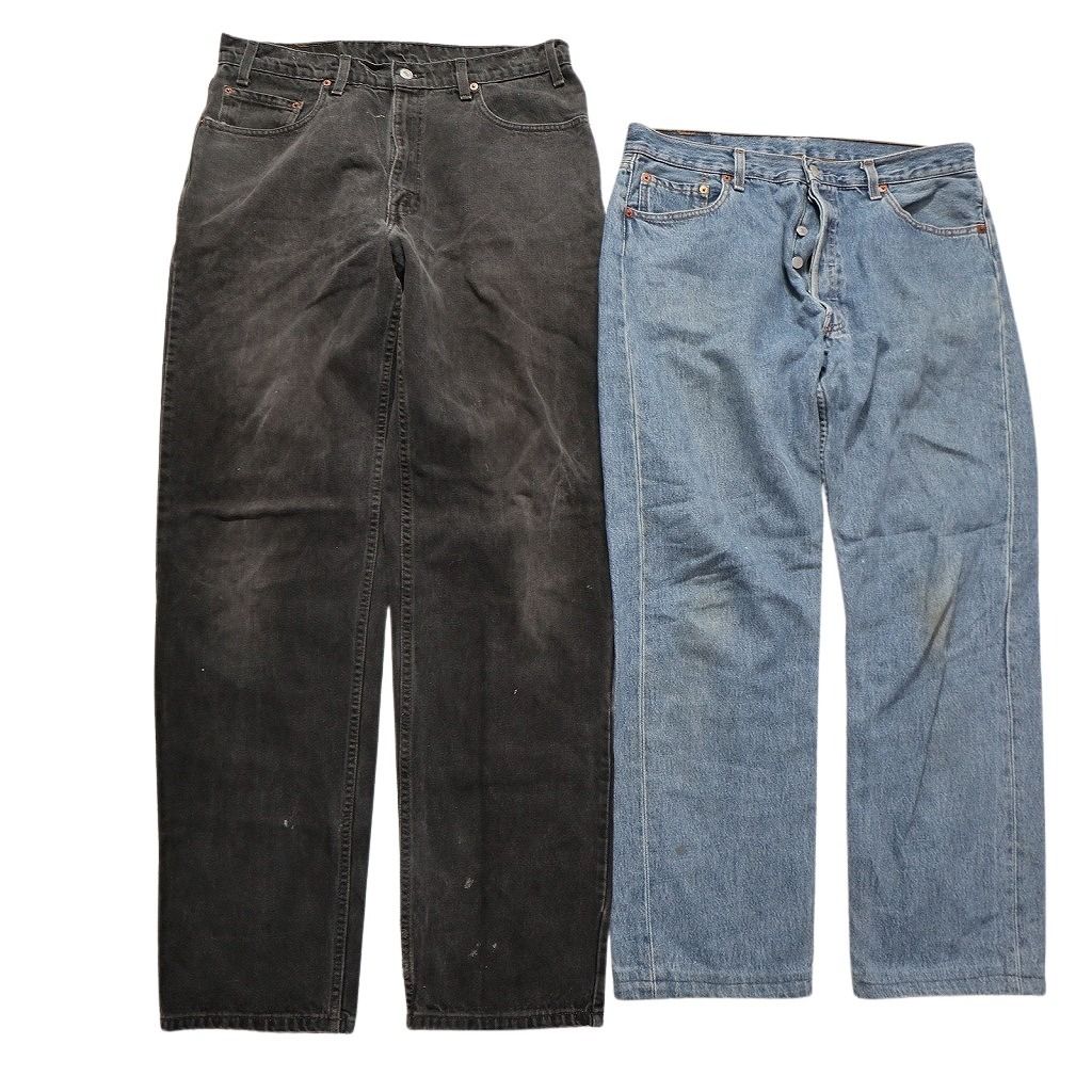 古着卸 まとめ売り リーバイス 紙タグ デニム パンツ 8枚セット メンズ 34 |36 ヒゲ ブラック カラー フェード 古着 NC1331 WWW_OLIVIERBERNSTEIN_COM