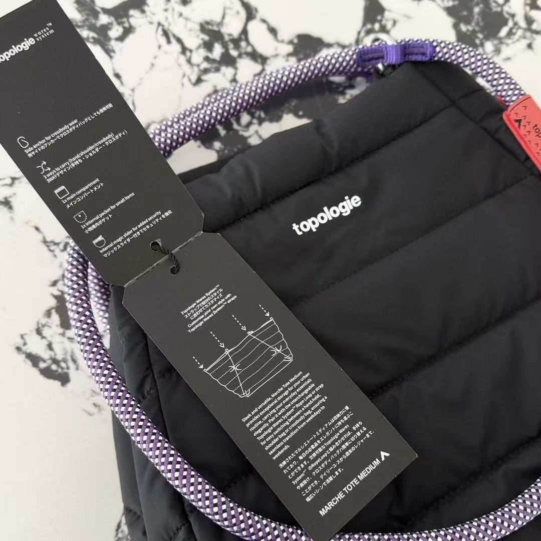 Marche Tote Medium マルシェトート ミディアム　黒 Topologie（トポロジー） トートバッグ Marche Tote Medium マルシェ