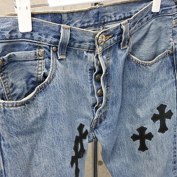 クロムハーツ　クロスジーンズ　32 CHROME HEARTS クロムハーツ リーバイス501 クロスパッチ