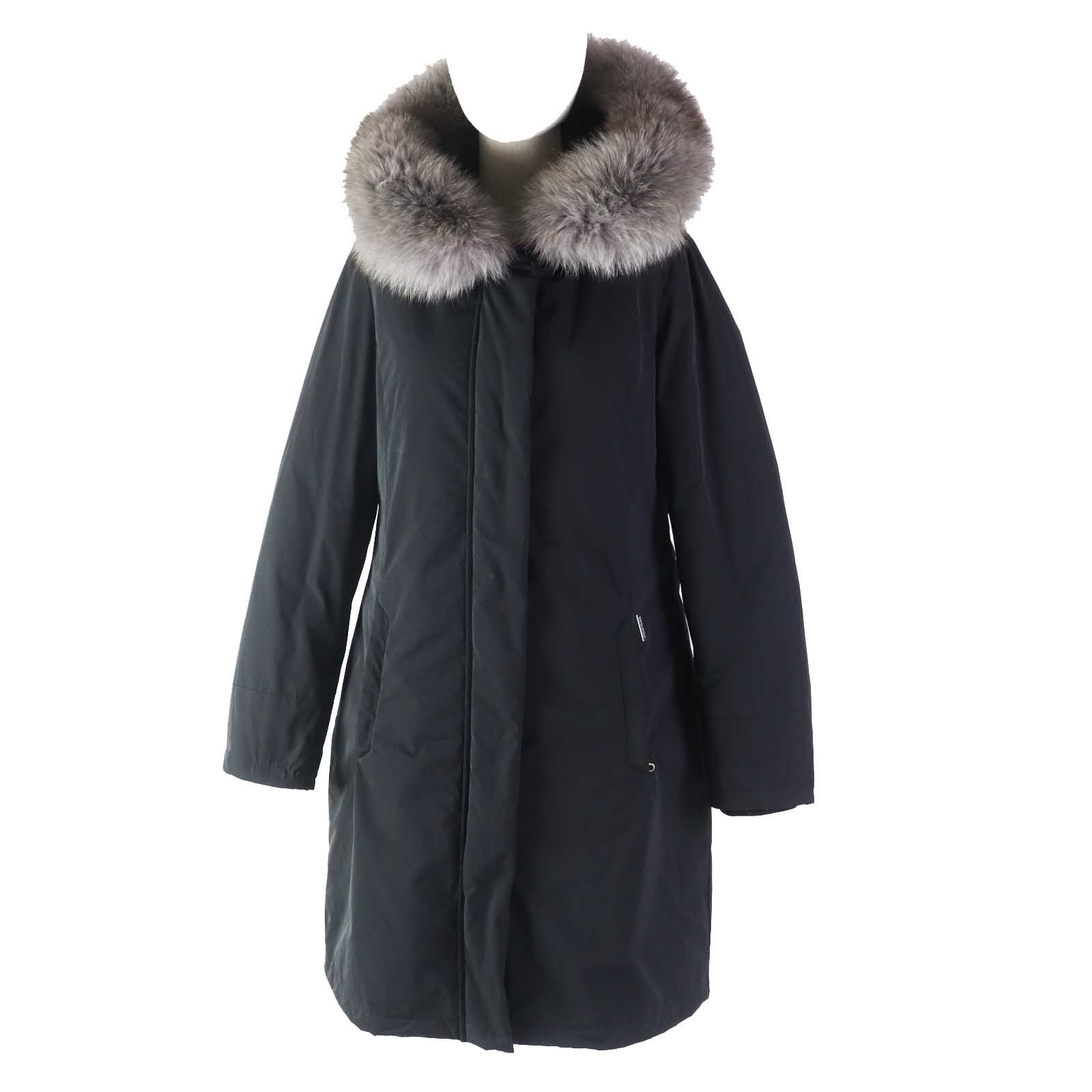 美品◎WOOLRICH ウールリッチ WWCPS2723D フォックスファー・フード 