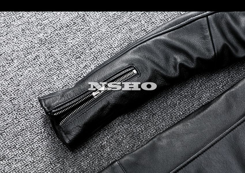 上質 カウハイド メンズ 革ジャン ミニマムスタイル シングル