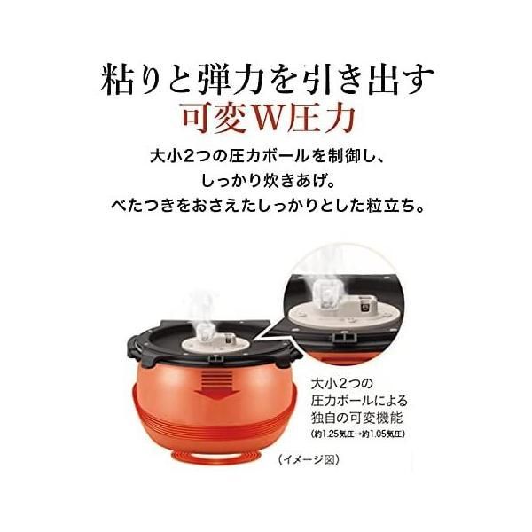 炊飯器 タイガー魔法瓶(TIGER) 5.5合 圧力IH式 ご泡火炊き少量旨