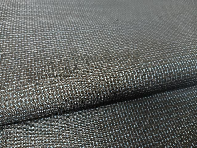 平和屋着物○男性 本場大島紬 アンサンブル 100亀甲 総詰め 正絹 逸品  