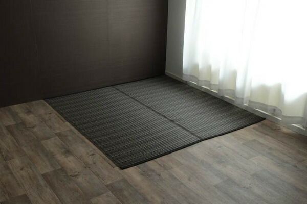 い草 ラグ 江戸間4.5畳 カーペット | 洗える ござ 4.5畳 江戸間 ベージュ ラグマット⁄絨毯 マット 風 約261×261cm 花ござ 江戸間8畳|ファミリー・ライフ公式通販