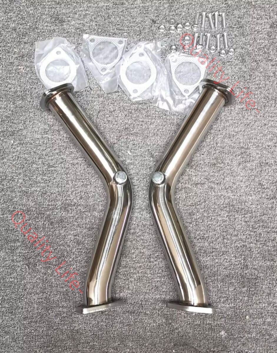 フェアレディZ Z33 VQ35DEエンジン 60パイ 触媒 ストレートパイプ フロント ダウン パイプ マフラー エキゾースト