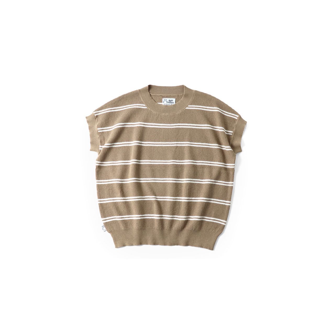 gym master ジムマスター ニットボーダーフレンチスリーブTee Tシャツ レディース G521753