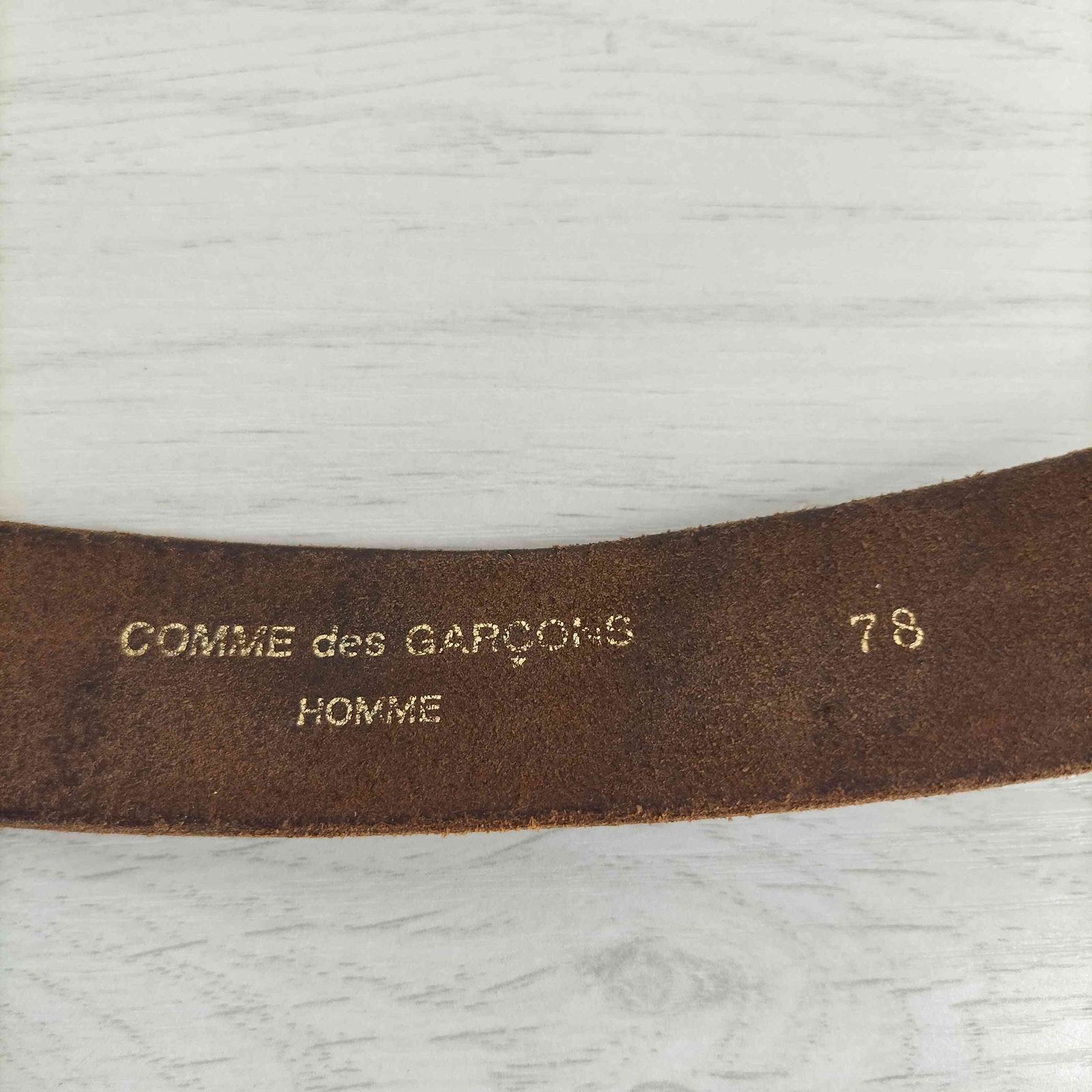 コムデギャルソンオム COMME des GARCONS HOMME スウェード レザー ベルト メンズ  78