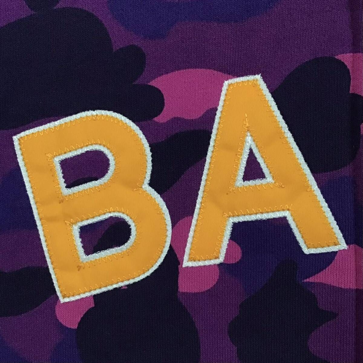 Purple camo フルジップ パーカー Lサイズ a bathing ape BAPE full 