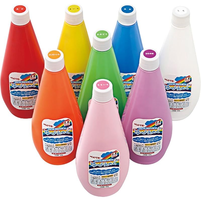 ぺんてる 水彩 絵の具 ゆびえのぐ 8色セット WHG-8