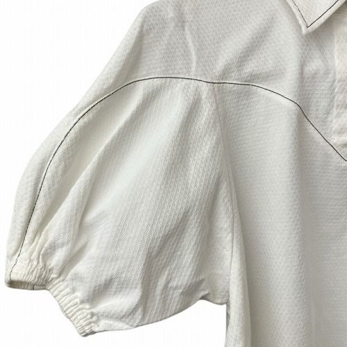 クロエ CHLOE 24SS ボリュームスリーブ プルオーバー ブラウス 半袖 白 ホワイト 36 CHC24SHT0704810736 ■GY21 レディース クロエ CHLOE 24SS ボリュームスリーブ プルオーバー ブラウス