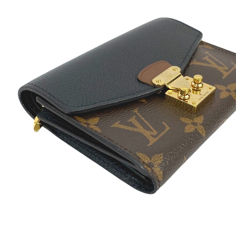 ■中古■　ルイヴィトン ポルトフォイユ パラス コンパクト 二つ折り財布 モノグラム ノワール M67479 【190766】 □中古□ ルイヴィトン ポルトフォイユ パラス コンパクト 二つ折り