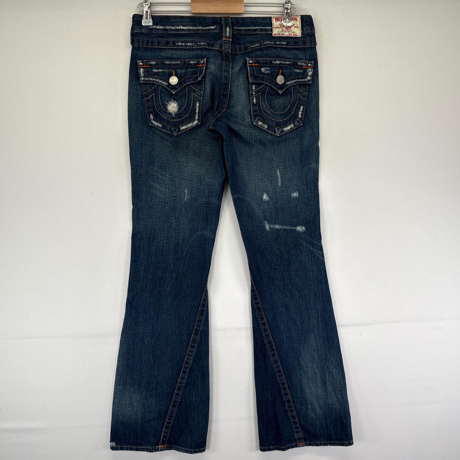 る TRUE RELIGION フレア デニムパンツ ダメージ加工 y2k TRUE RELIGION フレア デニムパンツ ダメージ加工 y2k - メルカリ