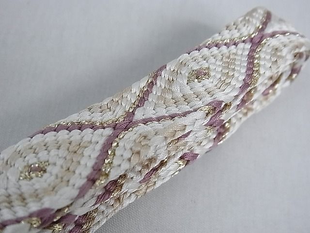 有職組紐道明　帯締め　唐組　　金糸　宮内庁御用　逸品　未使用 平和屋1□極上 有職組紐道明 帯締め 唐組 桐壺 金糸 宮内庁御用