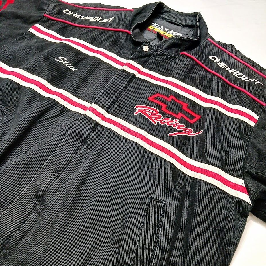 楽天市場】90s NASCAR シボレー レザー レーシングジャケット