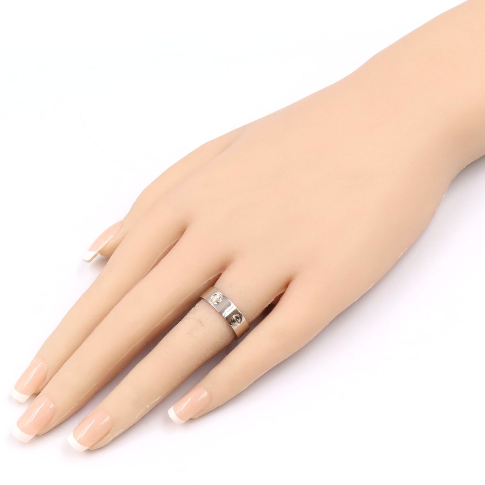 カルティエ CARTIER リング・指輪 ラブリング K18WG（ホワイト