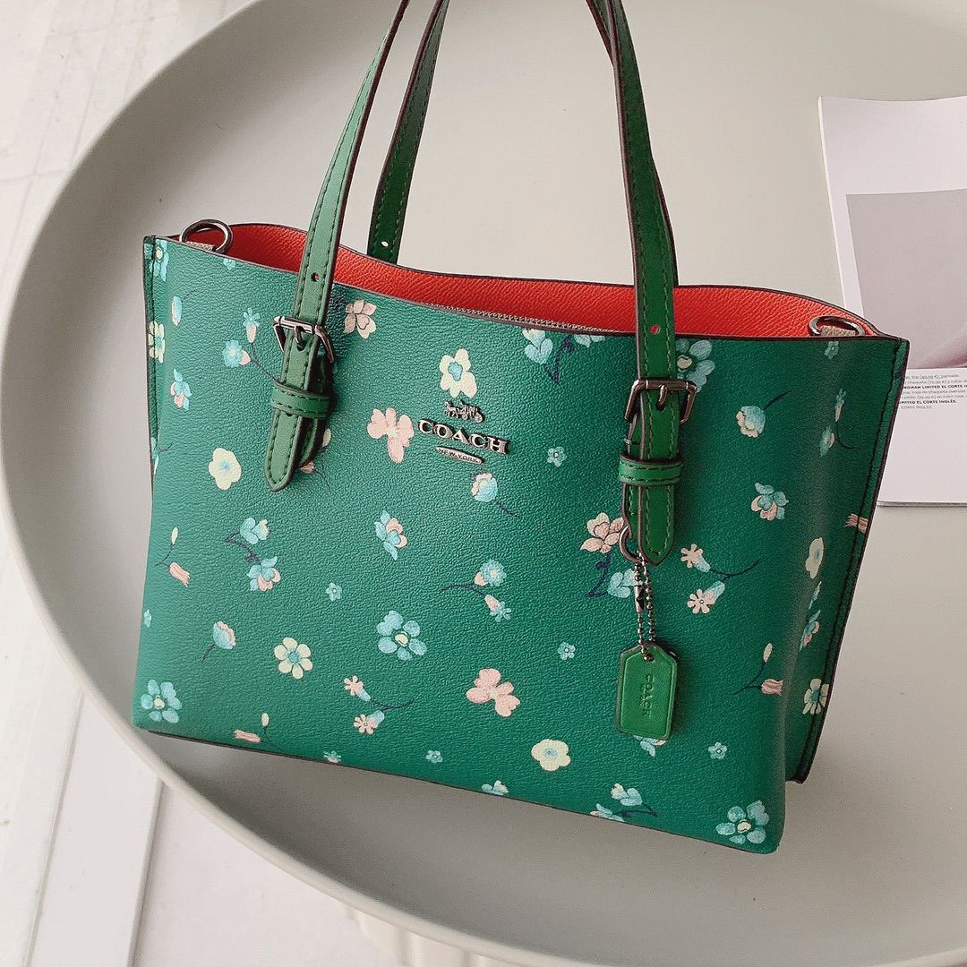 お気に入り COACHバッグ ショルダーバッグ C8613 花柄 ハンドバッグ ...