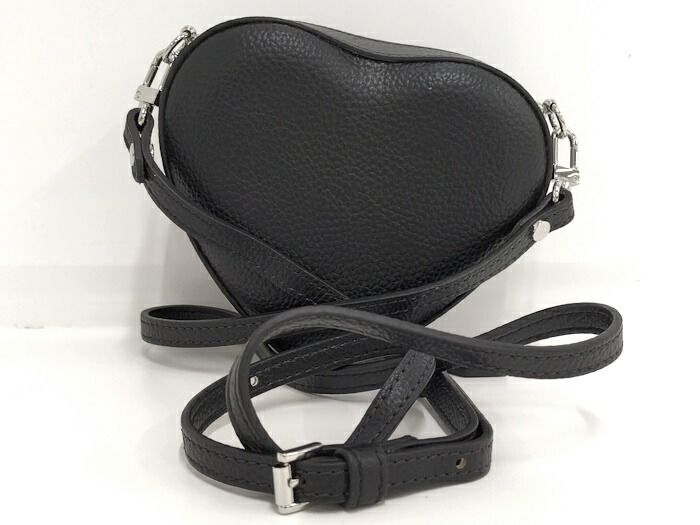 Vivienne Westwood ショルダーバッグ 斜めがけバッグ ハート レザー ブラック