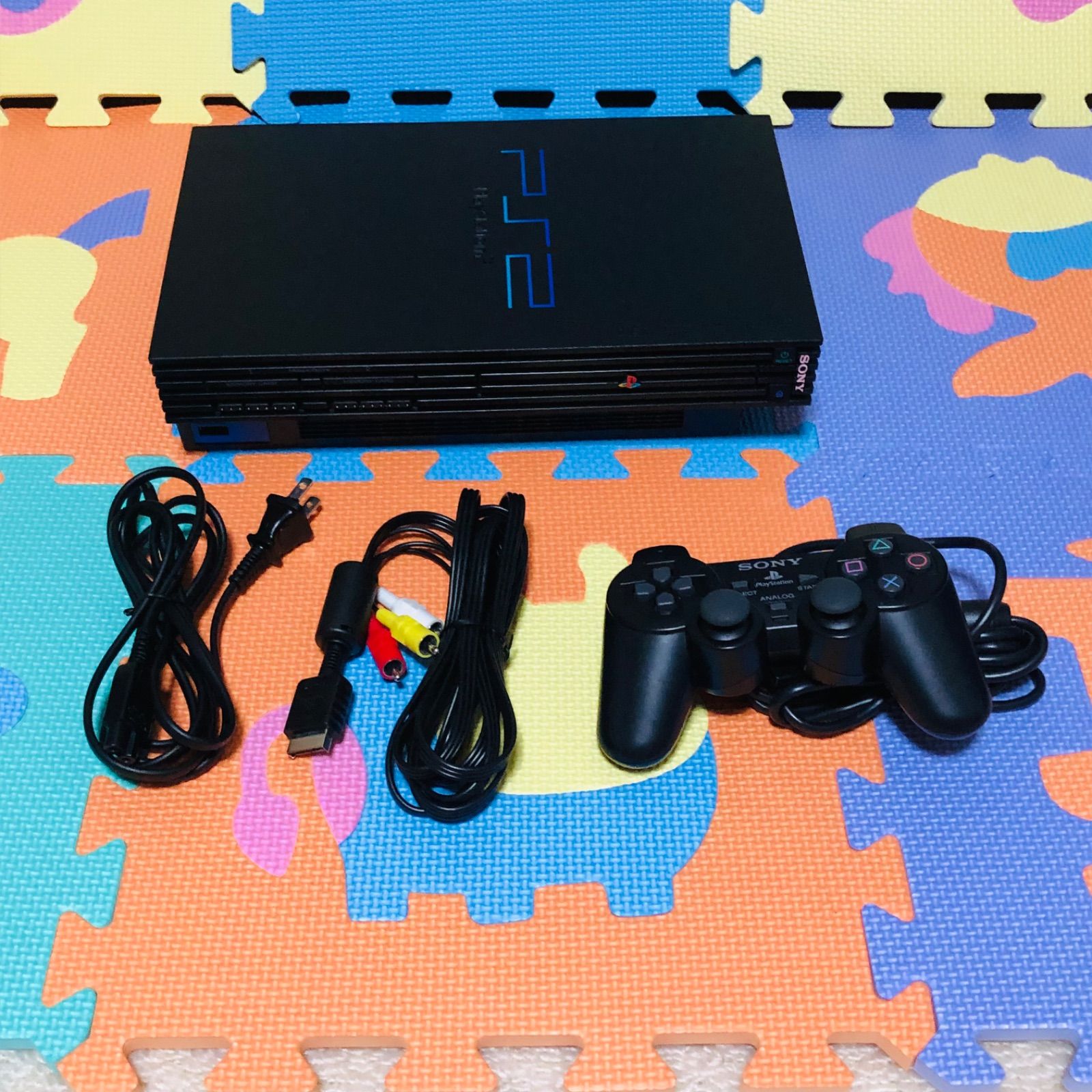 PS2 本体 SCPH-50000 メモリーカード&リモコン付き - メルカリ