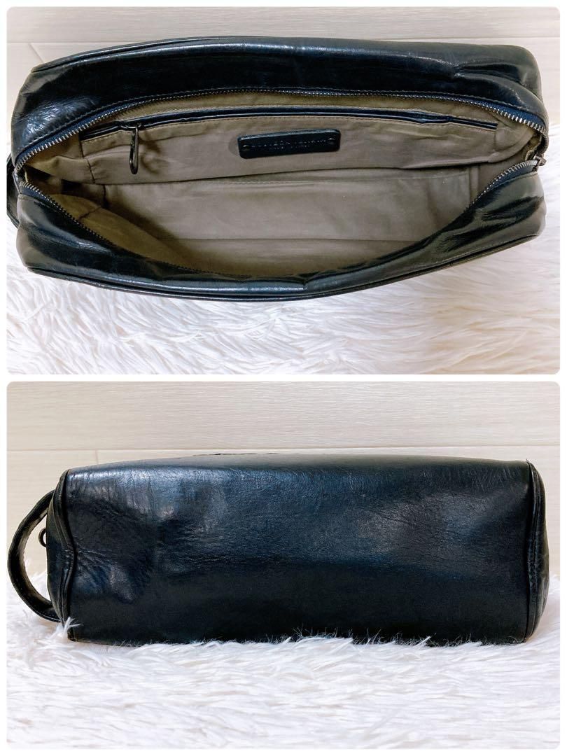 6 ボッテガヴェネタ イントレチャート クロコダイル セカンドバッグ