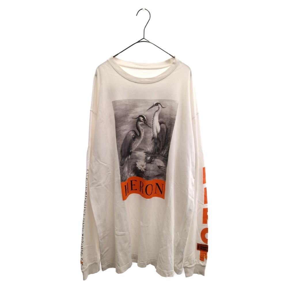 HERON PRESTON bird Tee バードプリント ロングTシャツ HERON PRESTON bird Tee バードプリント ロングTシャツ