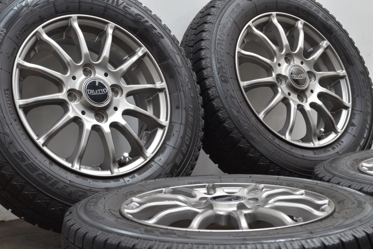 【送料無料】【バリ溝美品】ワゴンR アルト ムーブ ミラ プレオ 軽自動車サイズ YIS 13in 4J +45 PCD100 ウインターマックスWM01 155/65R13 冬 155⁄65R13 軽自動車 13インチ富山 手渡しもOKムーヴ ミラ