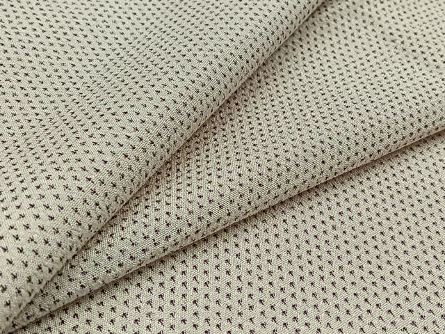 平和屋着物▽本塩沢 単衣 色紙花文 正絹 逸品 DAAT9374az