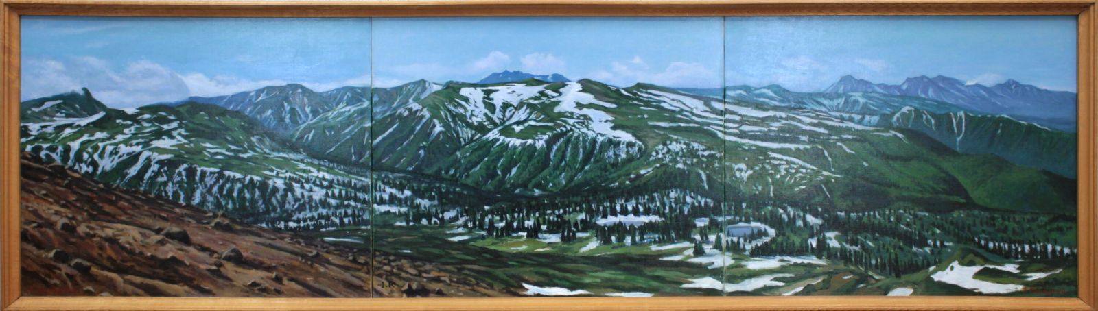 金澤 巌『大いなる山脈、遥かなるトムラウシ』油彩画【真作保証】 絵画