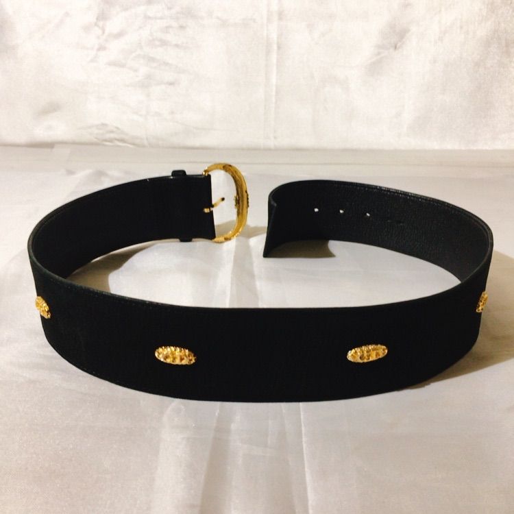 Christian Dior ディオール ベルト ロゴ ブラック 黒 バックル Dior CD