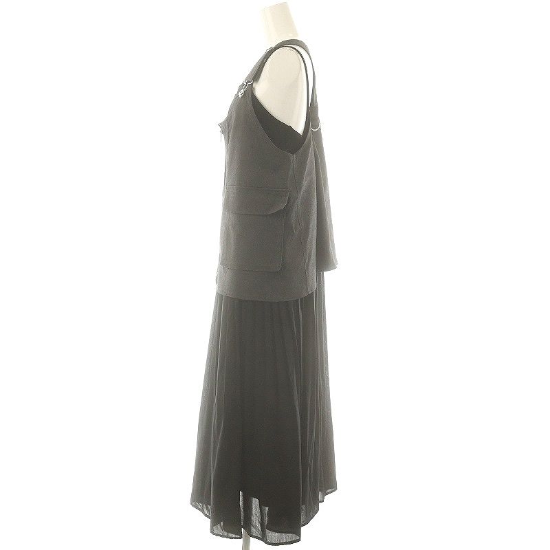 スカート ameri vintage WORK VEST SET DRESS ameri vintage WORK VEST SET DRESS