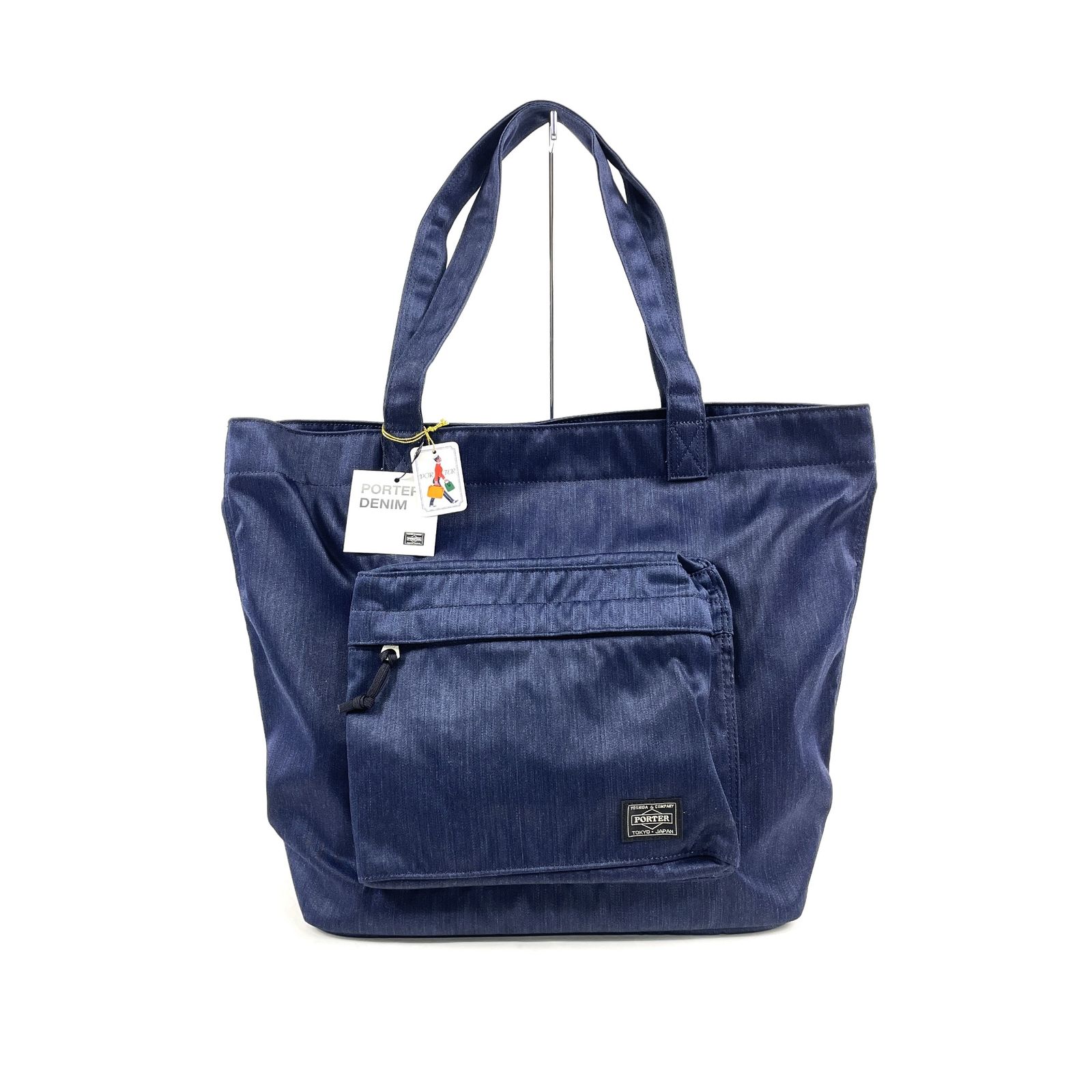 タグ付 PORTER ポーター 892-15100 DENIM TOTE BAG デニム トート 