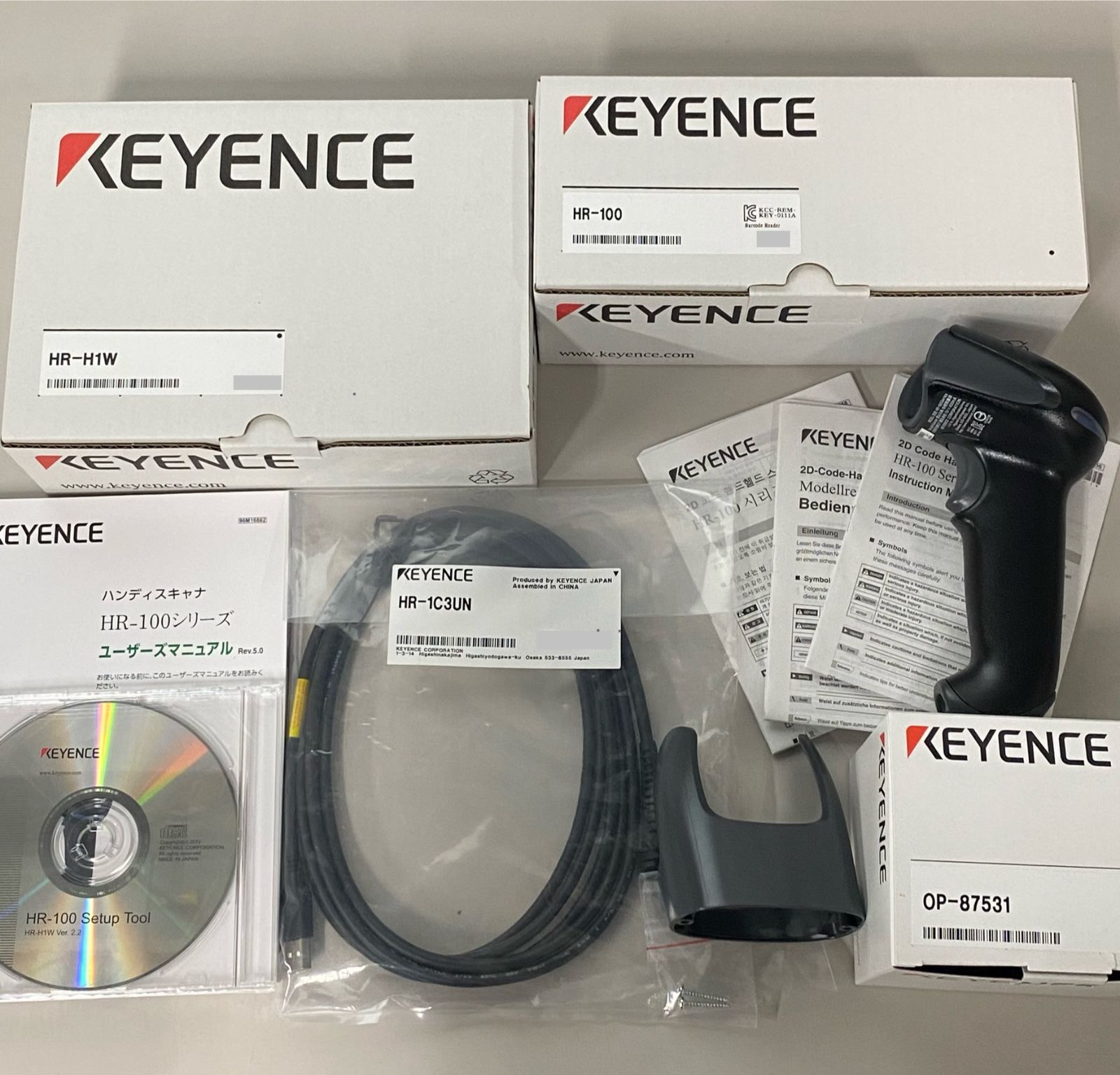 新品未使用】KEYENCE HR-100ｼﾘｰｽﾞ 2次元ｺｰﾄﾞﾊﾝﾃﾞｨｽｷｬﾅ ｾｯﾄ - メルカリ