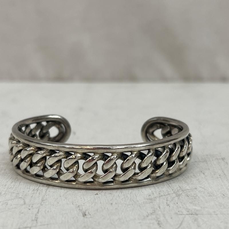 古着 ブレスレット バングル SILVER シルバー 925 喜平 チェーン バングル