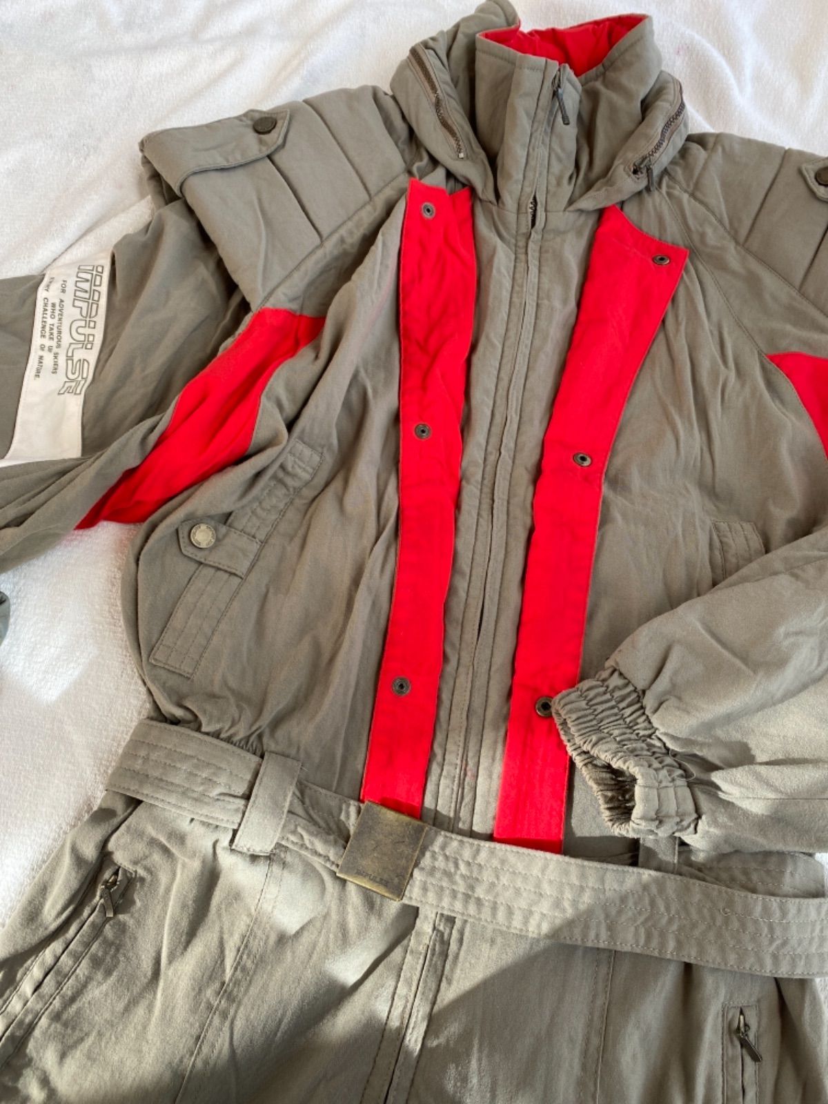 m6496【美品 インパルス ミズノ】レトロ スキーウェア 上下 メンズ XL