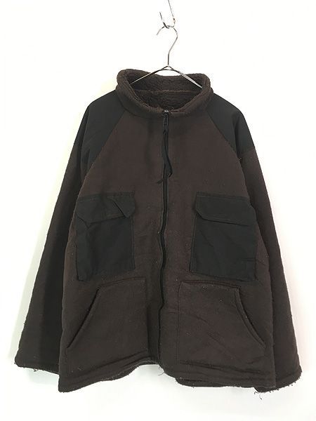 古着 90s 米軍 US ARMY ECWCS ミリタリー パイル ライナー フリース ベア ジャケット XL位 