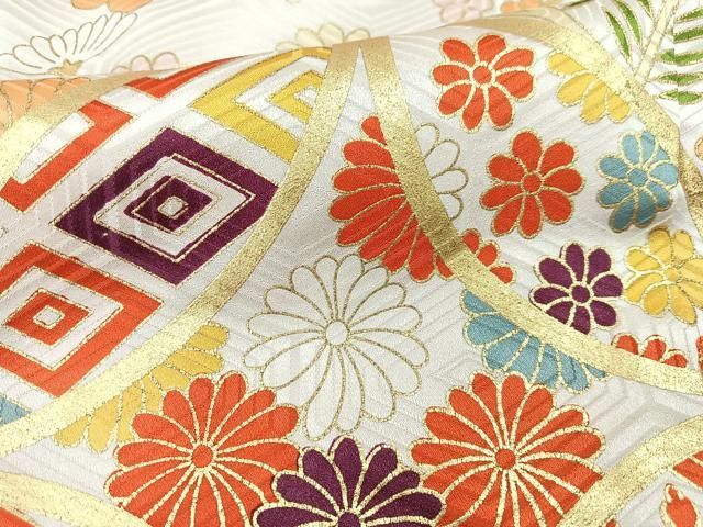 平和屋着物□豪華振袖 駒刺繍 松竹梅 金彩 正絹 逸品 CAAU6663xe