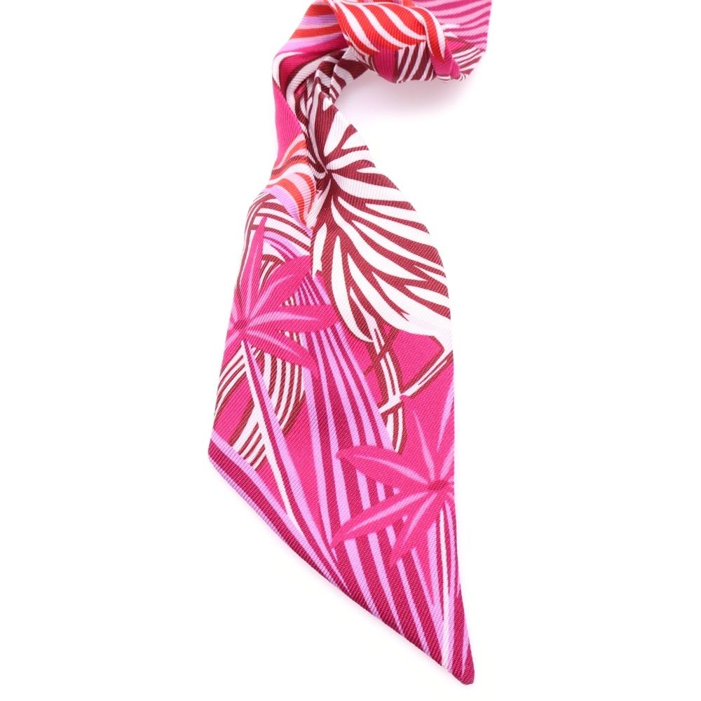 エルメス　HERMES ツイリー　ジャガーケツァール　ピンク HERMES エルメス ツイリー ジャガーケツァール スカーフ ピンク