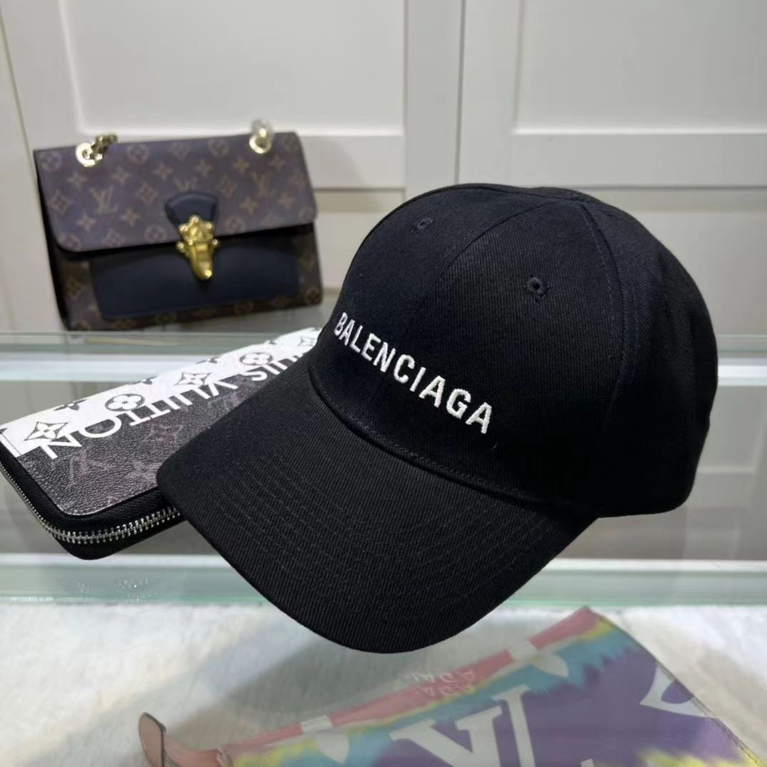 BALENCIAGA バレンシアガキャップブラックフリーサイズ 野球帽男女兼用