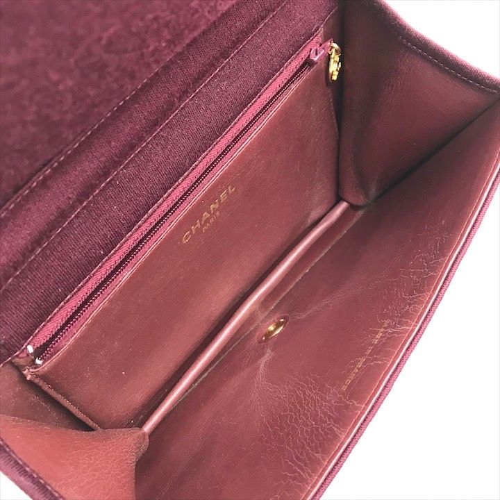 美品 CHANEL シャネル ココマーク マトラッセ コットン プッシュロック