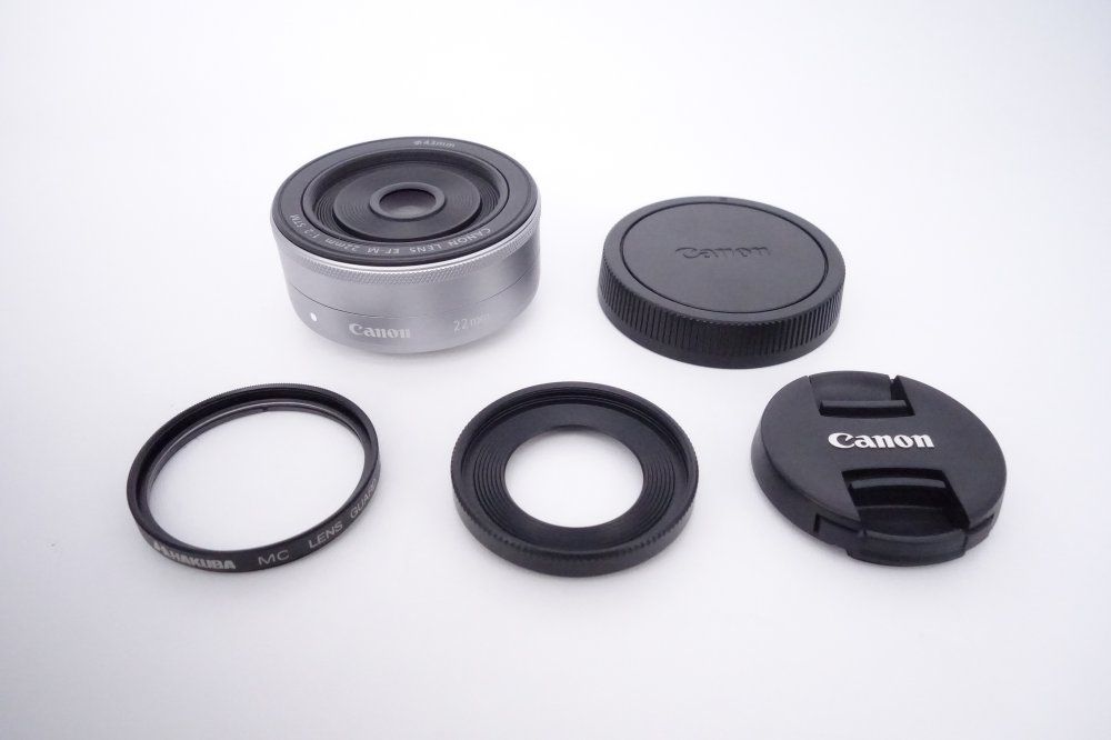 上品 キヤノン Canon 単焦点広角レンズ EF-M22mm F2 STM シルバー ミラーレス一眼対応 D10046A