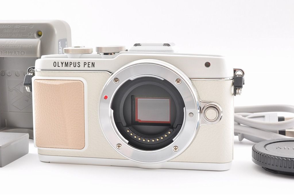 オリンパス Olympus PEN Lite E-PL7 ホワイト ボディ 1600万画素 ミラーレス一眼