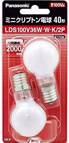 パナソニック ミニクリプトン電球 100V 40W形(36W) E17口金 35mm径